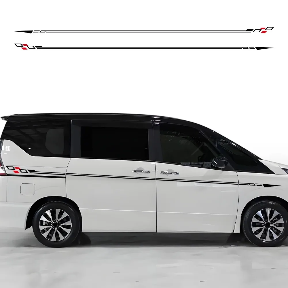 

Car Waist Line Sticker for Nissan Serena C27 Vinyl Wrapping Decals Racing Sport Stripes Graphics Decoration Auto Accessories