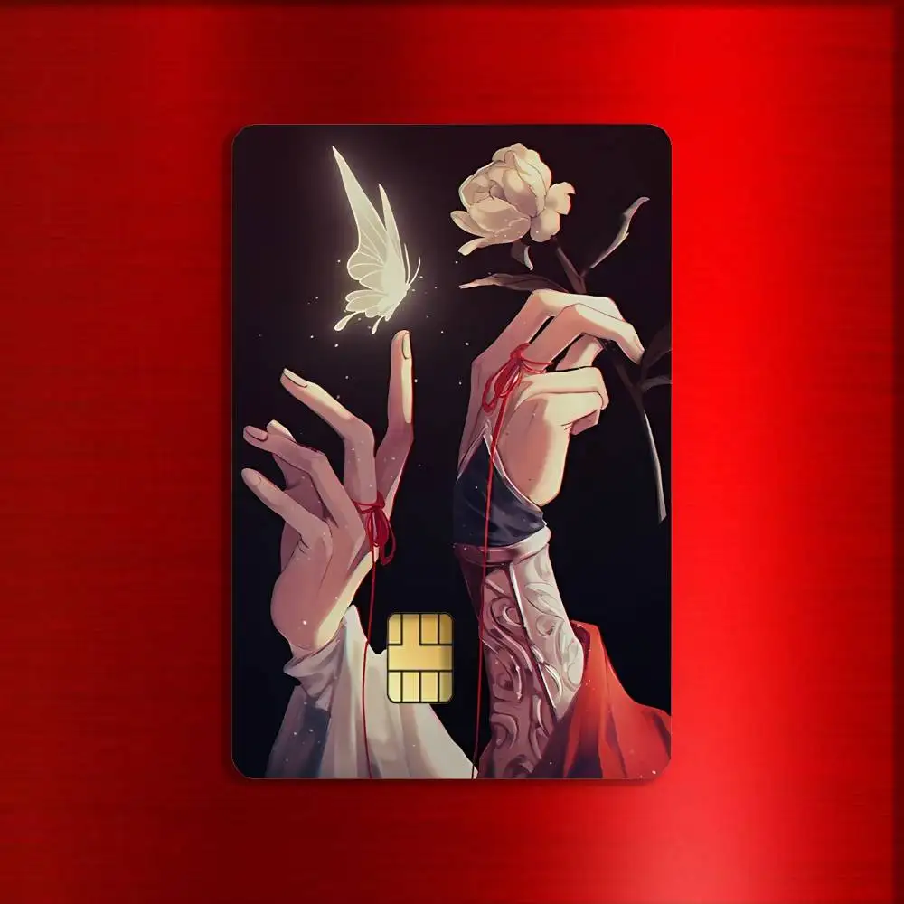 H-Heaven oficiales pegatinas de tarjetas de bendición para tarjetas de crédito bancarias de débito Metro Bus Pass pegatina decoración cubierta 4 Uds piel de tarjeta