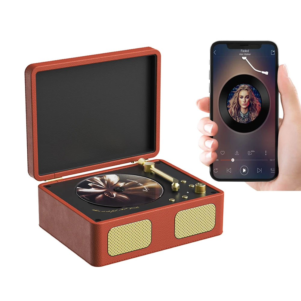 

Retro CD Player 3.5mm AUX Bluetooth-Compatible 5.4 Wireless CD Player with Remote Control CD Music Player for Music Lover