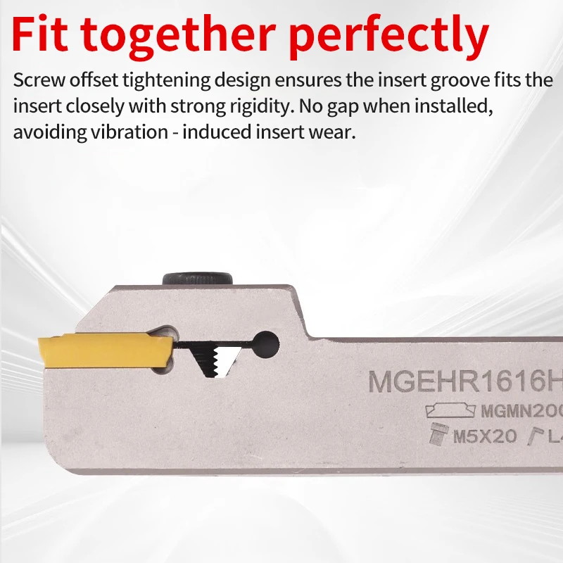 

CNC outer diameter cutting groove cutting off tool holder MGEHR1212/1616 lathe tool extended outer circular groove tool holder