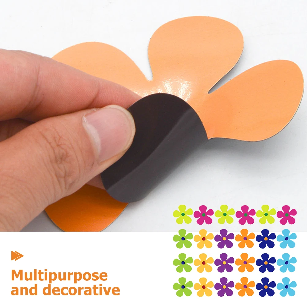 

24Pcs Magnetic Flower Stickers Fridge Magnets Durable Cute Decorative Kitchen Accessories for Refrigerator Door