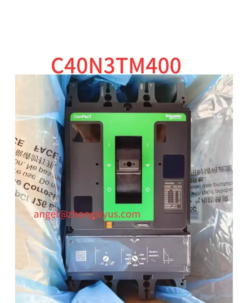 

New C40N3TM400 molded case circuit breakerFunctional testing is fine