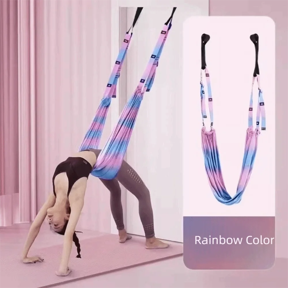 

Adjustable Women Aerial Yoga Strap Elastic Stretch Door Hanging Aerial Yoga Hammock Swing Flexibility Training Anti-Gravity