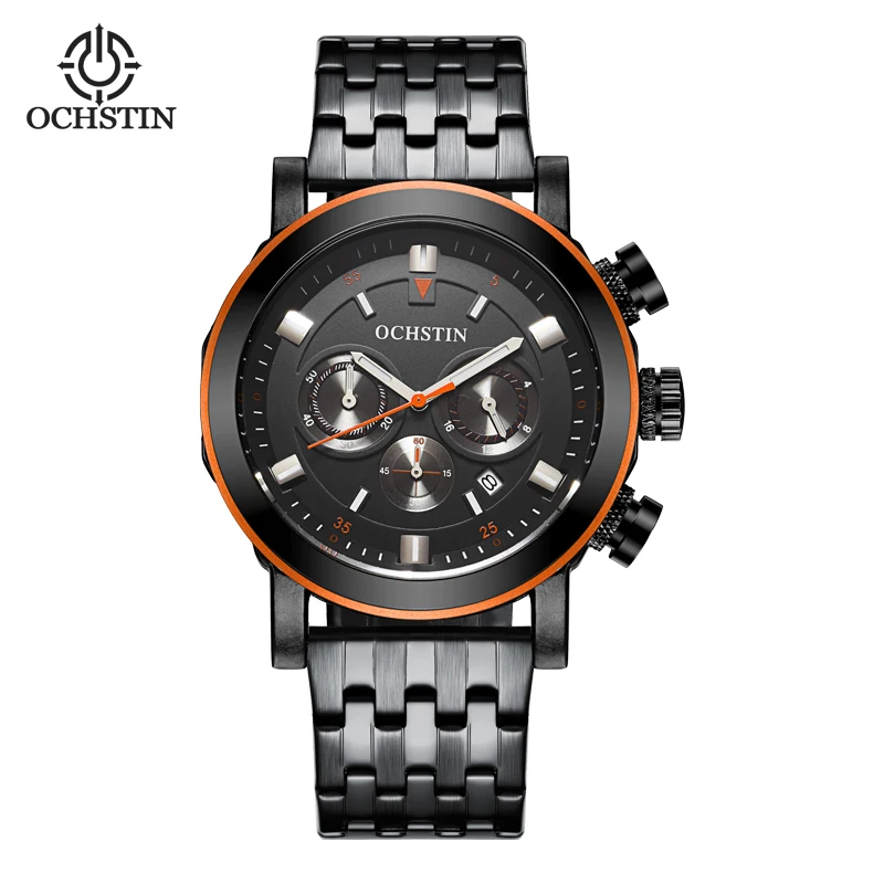 

Voyager series men's classic business watch shockproof waterproof luminous calendar multifunctional steel band watch gift friend