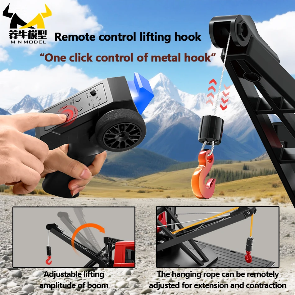 MN نموذج 1:12 4WD RC لودر أطفال بالريموت كنترول الغوص على الطرق الوعرة سيارة تسلق شاحنة رافعة الخوض لاقط روك الزاحف لعبة للكبار هدية