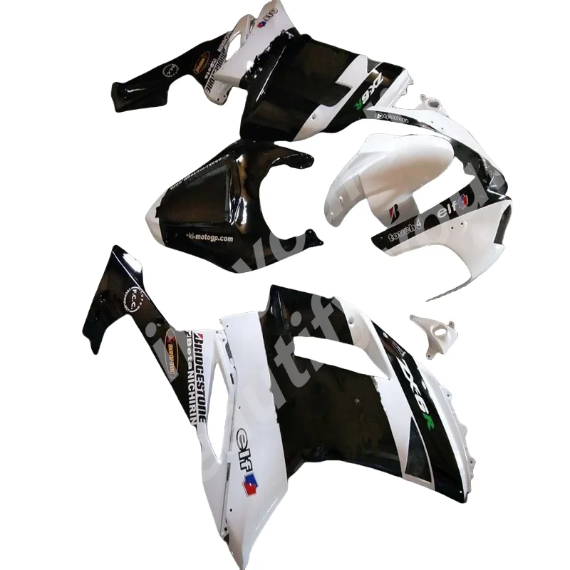 High quality plastic Fairing kit for Kawasaki ZX 6R 2007 2008 bodywork NINJA zx6r 07 08 white black ABS fairings set  2007 2008