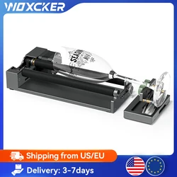 Woxcker Double Axle Rotary Roller Y-axis 360° Rotation For Laser Engraving Machine CNC Tools