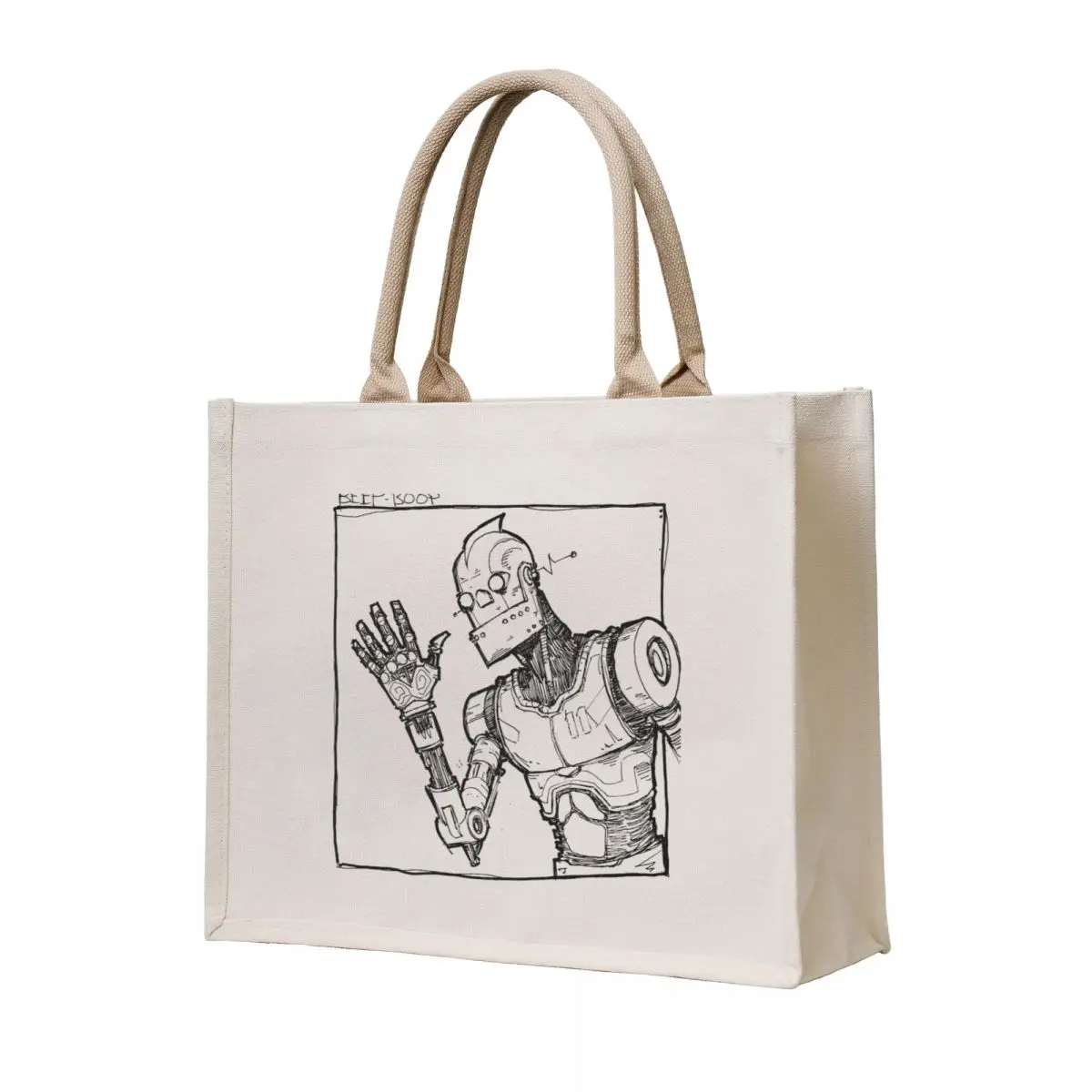 

Robot Hello Tote Bag tote bag men's canvas tote canvas shopping bag