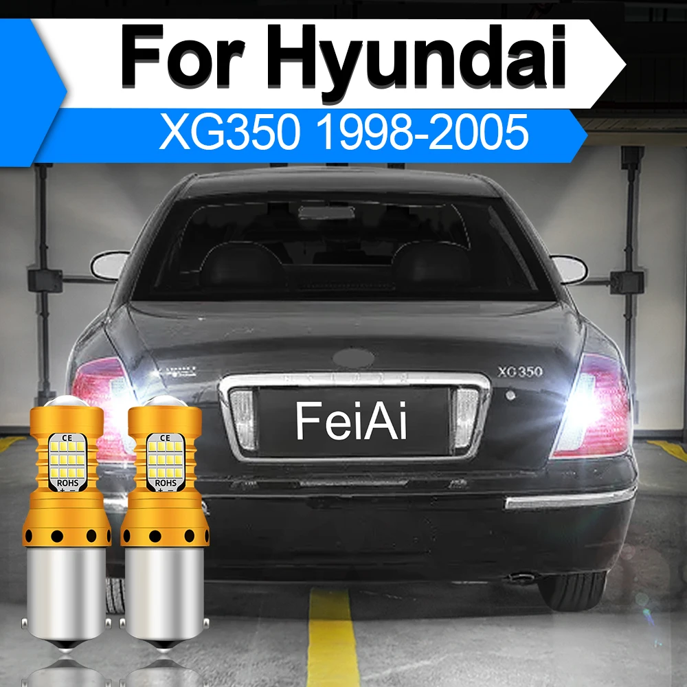 

Светодиодные резервные фонари заднего хода для Hyundai XG350 1998-2005, аксессуары 2004 2003 2002 2001 2000 1999 XG 350 Автомобильная лампа заднего хода, 2 шт.