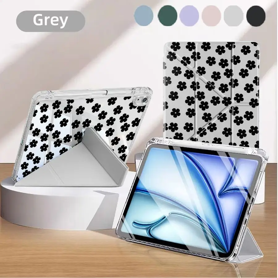 

Fashionable Floral Art Holder Cover Tablet Case For iPad Mini 6 7 Air 4 5 M3 M2 M4 11inch 11th 10th 9th 8th 7th 12.9inch Pro
