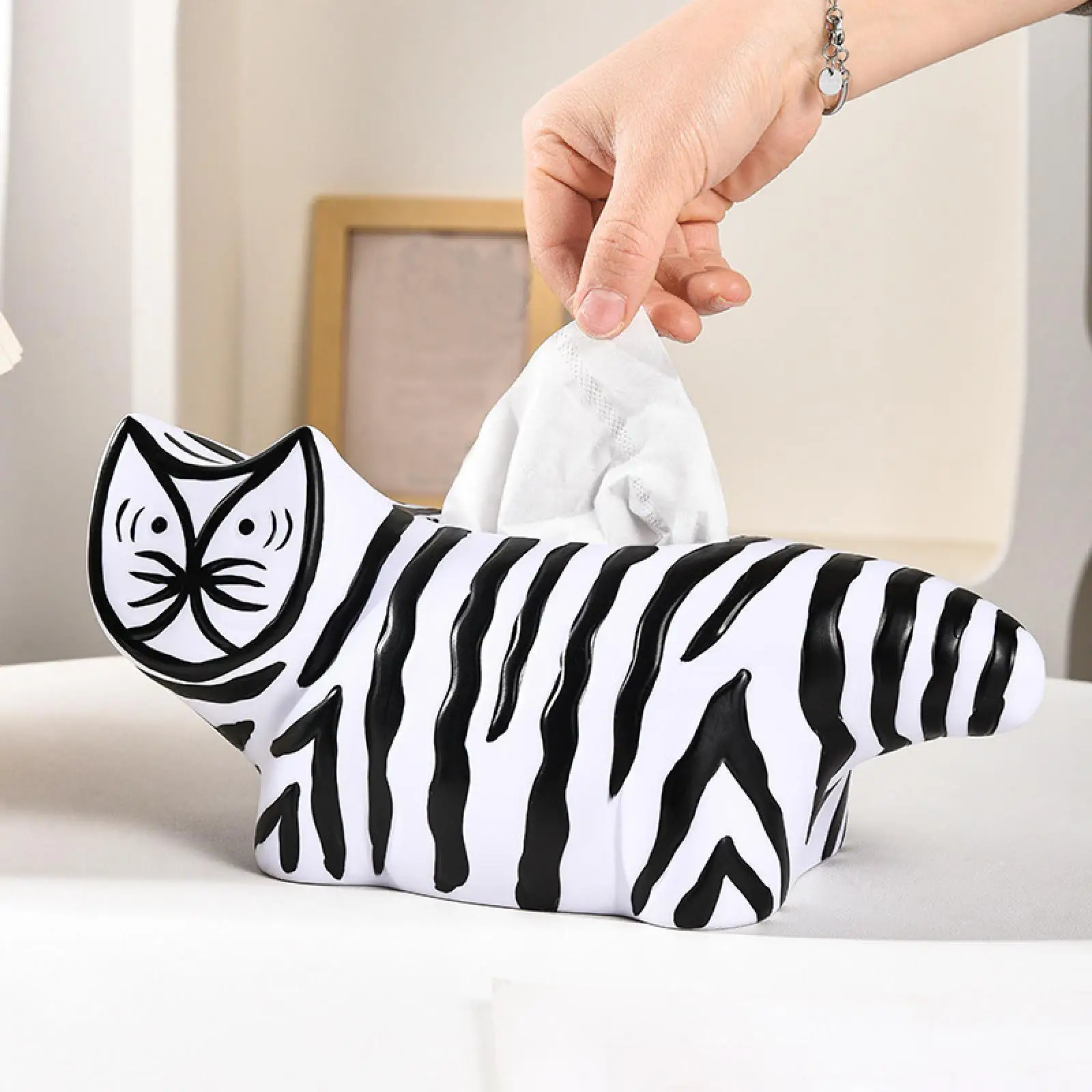 Tissue Box Holder Tissue Dispenser Paper Case for Restaurant Car Bathroom