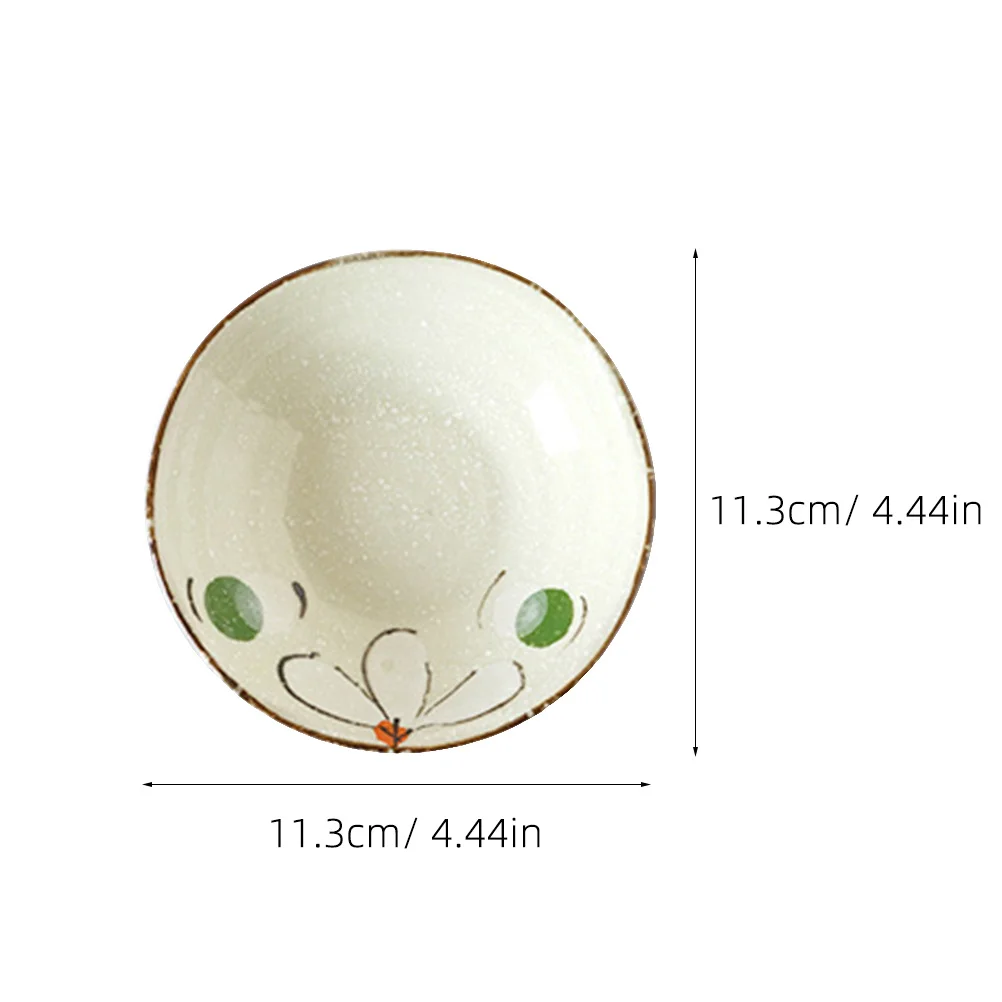 

4Pcs Ceramics Seasoning Saucer Smooth Easy Clean for Household Dipping Sauce Dish Appetizer Saucer Ceramics Seasoning Dish