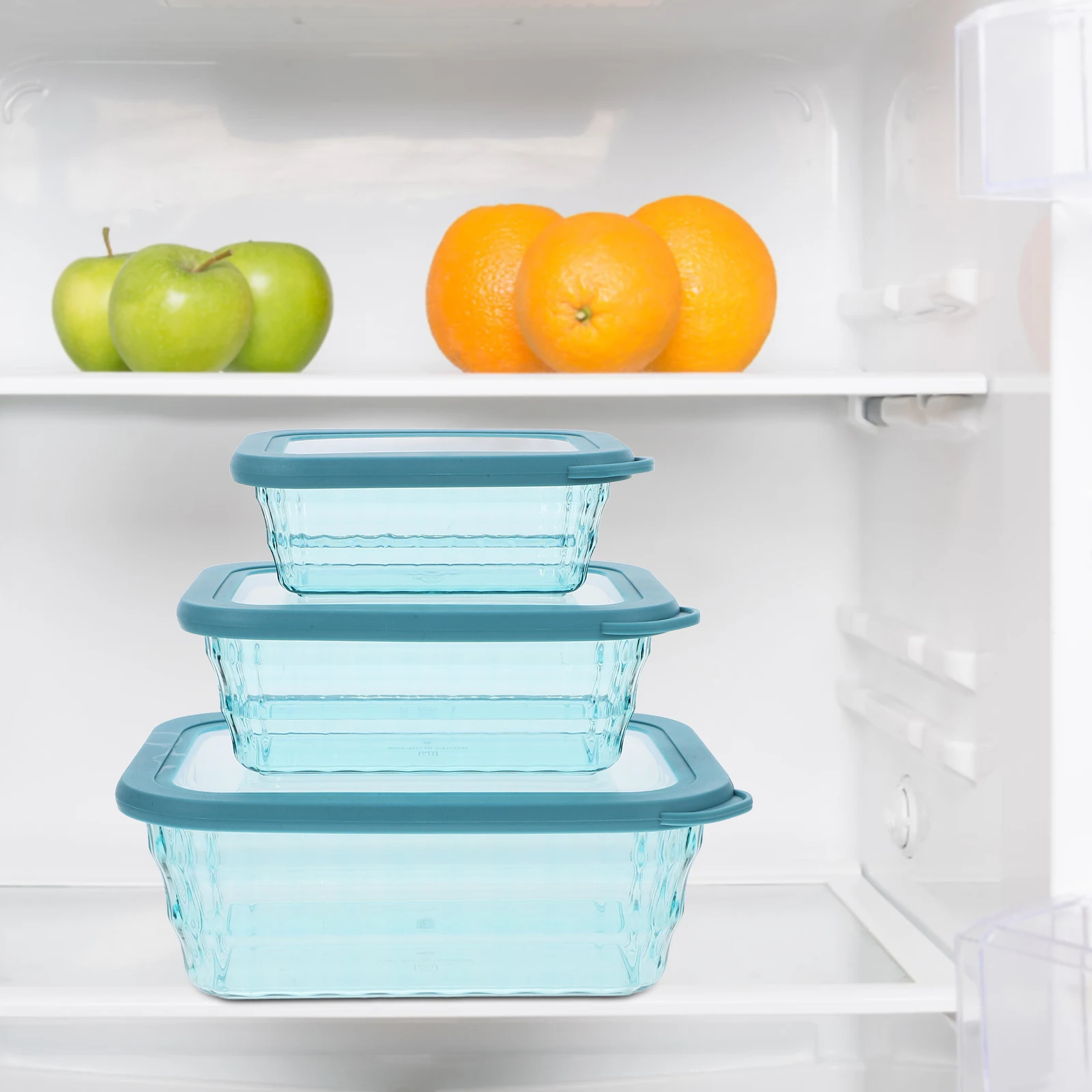 

3 Pcs Snack Storage Case Dry Food Holder Round Fruit Container Pp Bin ganizer Kitchen Vegetable Box Sealing Containers Portable