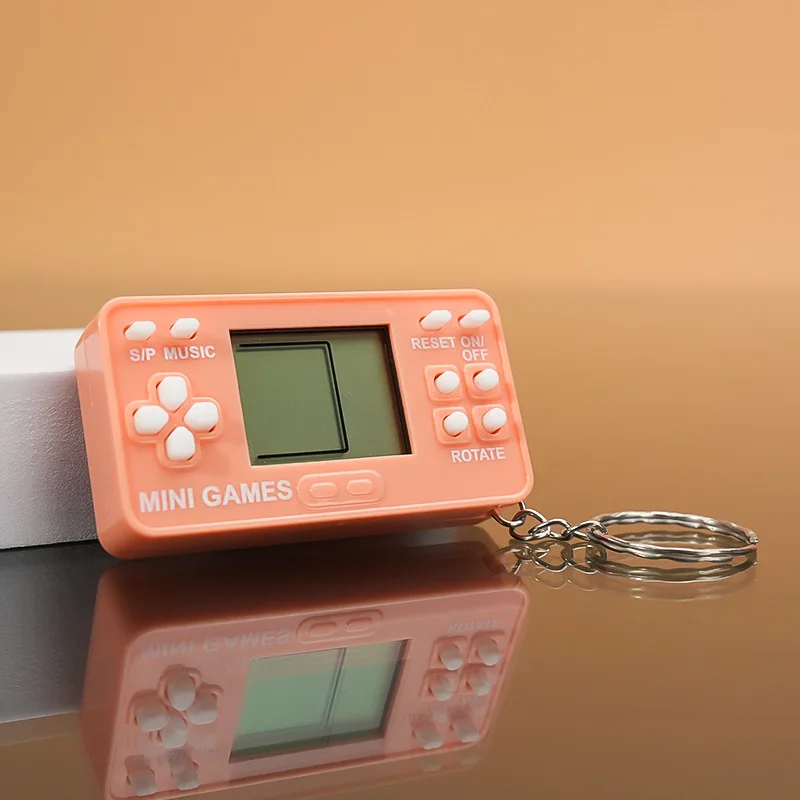 Griff-Anhänger-Schlüssel, klassisches nostalgisches Spiel, tragbare Mini-Spielekonsole, Partyspiele, lindert Langeweile und Glück