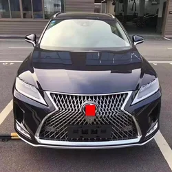 Griglia stile LS per 2020-2021 Lexus RX300 Lexus RX450h griglie radiatore nero lucido paraurti Kit carrozzeria cofano nero lucido