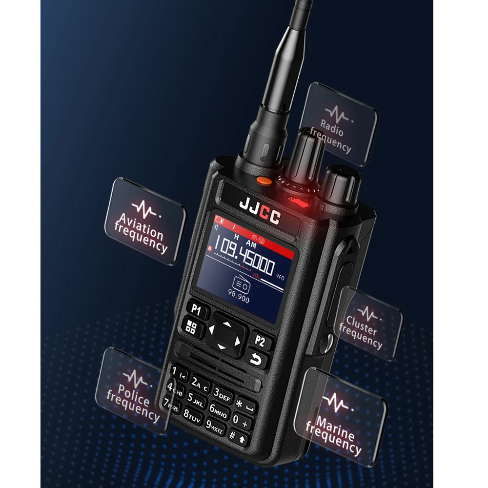 Imagem -05 - Jjcc-full Frequency Walkie Talkie com Gps 10w Transceiver de Alta Potência Longa Distância Criptografia por Voz Rádio Bidirecional Jc8629