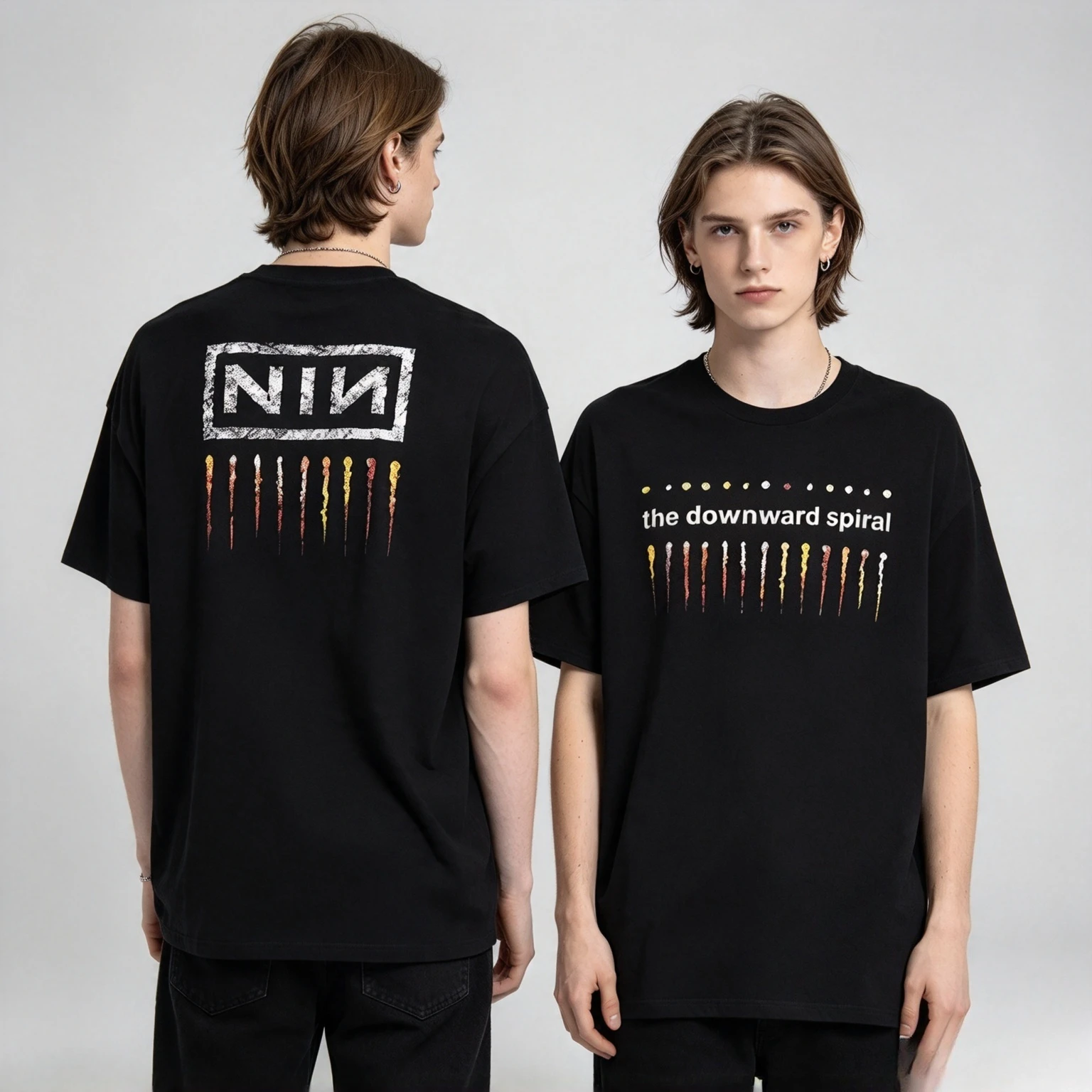 2026 Nine Inch Nails Band NIN Graphic Men's Clothing Women's T-Shirt Cotton Short Sleeve Pop Exclusive Fashion Summer T Shirt