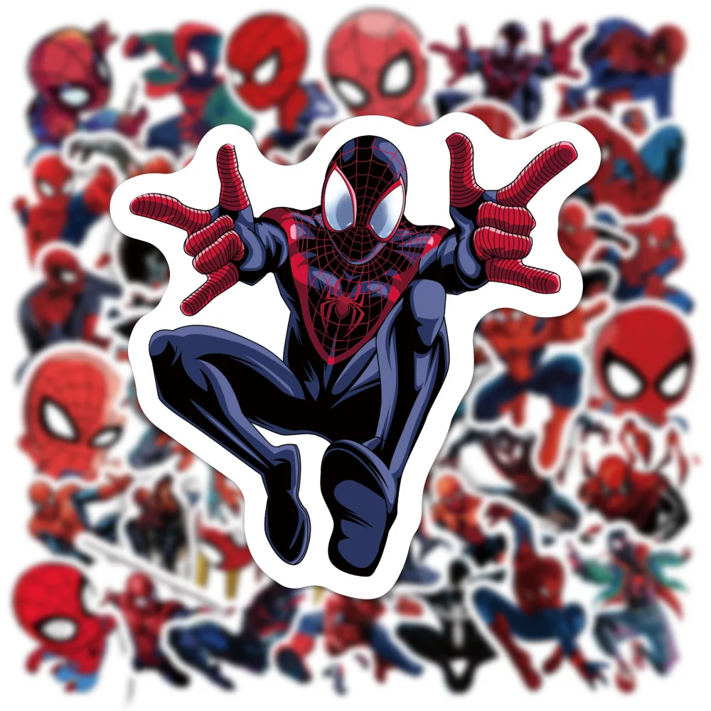 10/30/50pcs Disney Marvel The Avengers Spiderman Stickers Waterproof Graffiti Skateboard Laptop Car Cartoon Sticker Kids DIY Toy