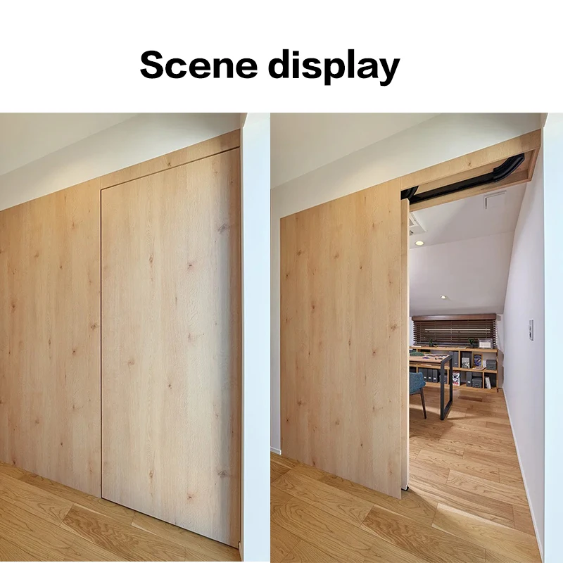 Inward-Sliding Bus Door Concealed Sliding Door Track With Buffered Hanging Variable Track For Wardrobe Closet Bedroom And Wall