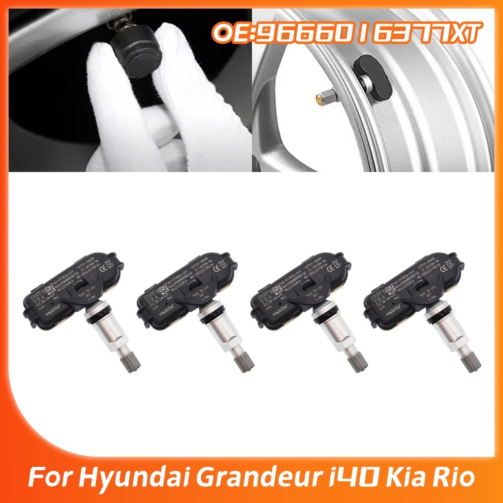4PCS 52933-3V600 Tire Pressure Monitor System Sensor TPMS For Hyundai Grandeur I40 For Kia Rio 2011-2017 529333V600 52933 3V600
