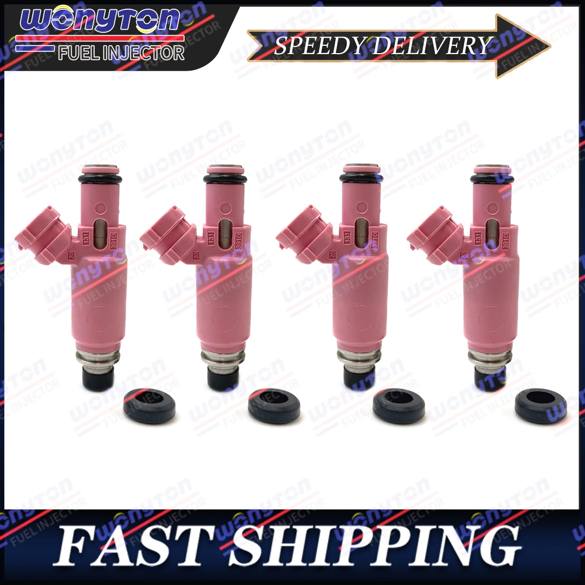 

4 Pcs NEW Pink 565cc Fuel Injectors Fit For Subaru STI WRX Forester 16611-AA370