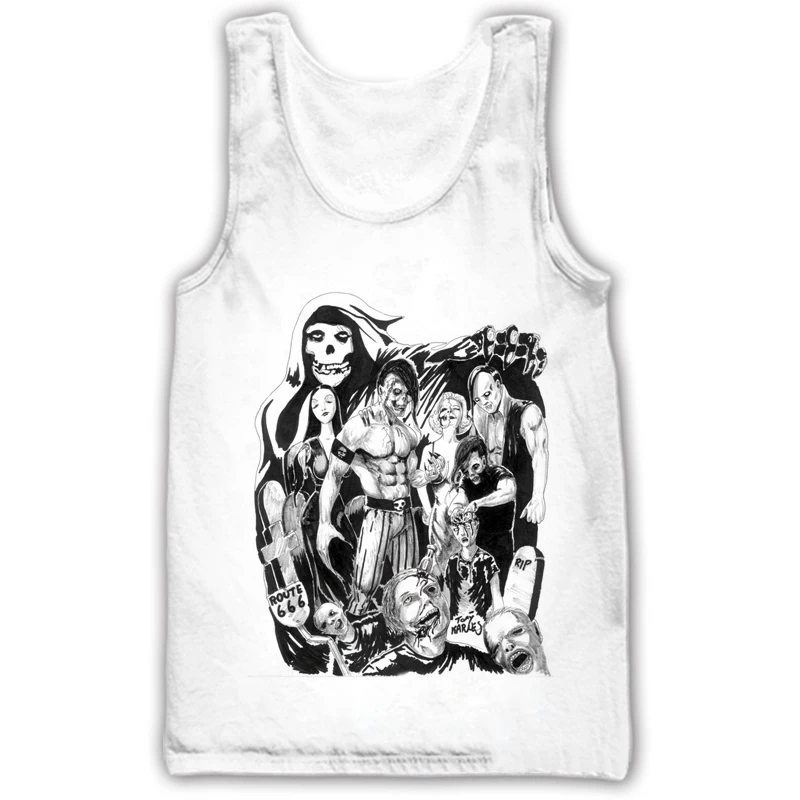 3D Print Misfits Design Mens Womens Printed Casual Vest Tops Fashion Sleeveless Vest Shirt Loose Sporting Tank Top