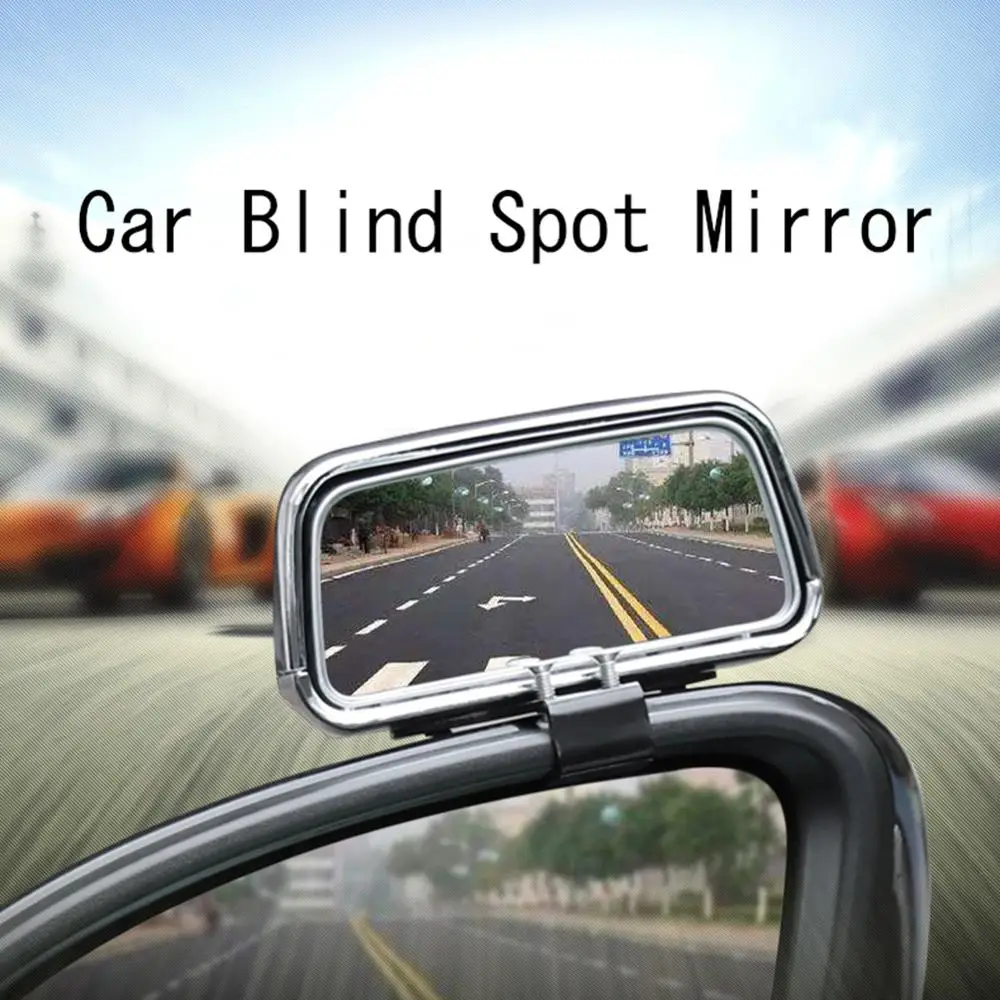 Universal Angle Adjustable Car Mirrors Wide Convex Blind Spot Mirror Auto Rearview Reverse Side Mirror Parking Accessories