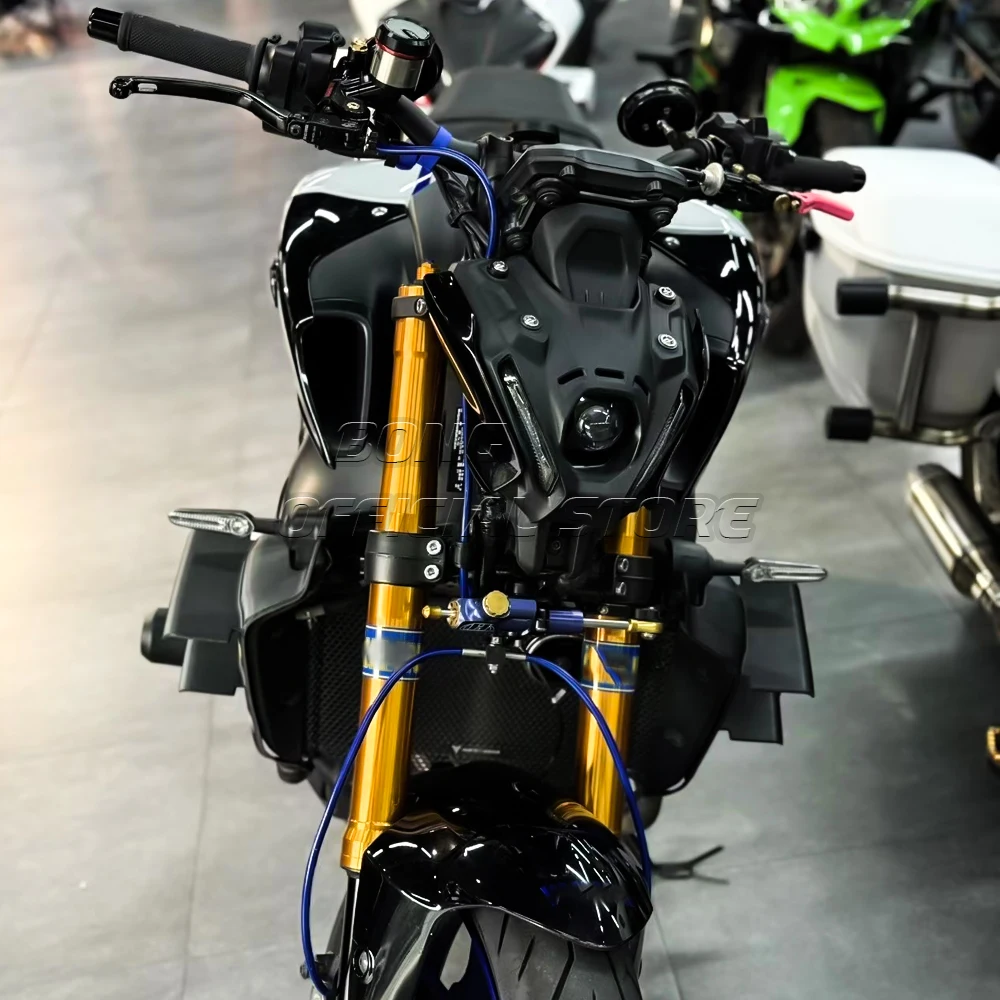 Für YAMAHA MT-09/SP Seitenflügel Seitenspoiler Frontspoiler MT09 2021 2022 2023 Frontspoiler Unterer Spoiler Flanke – Detail 6