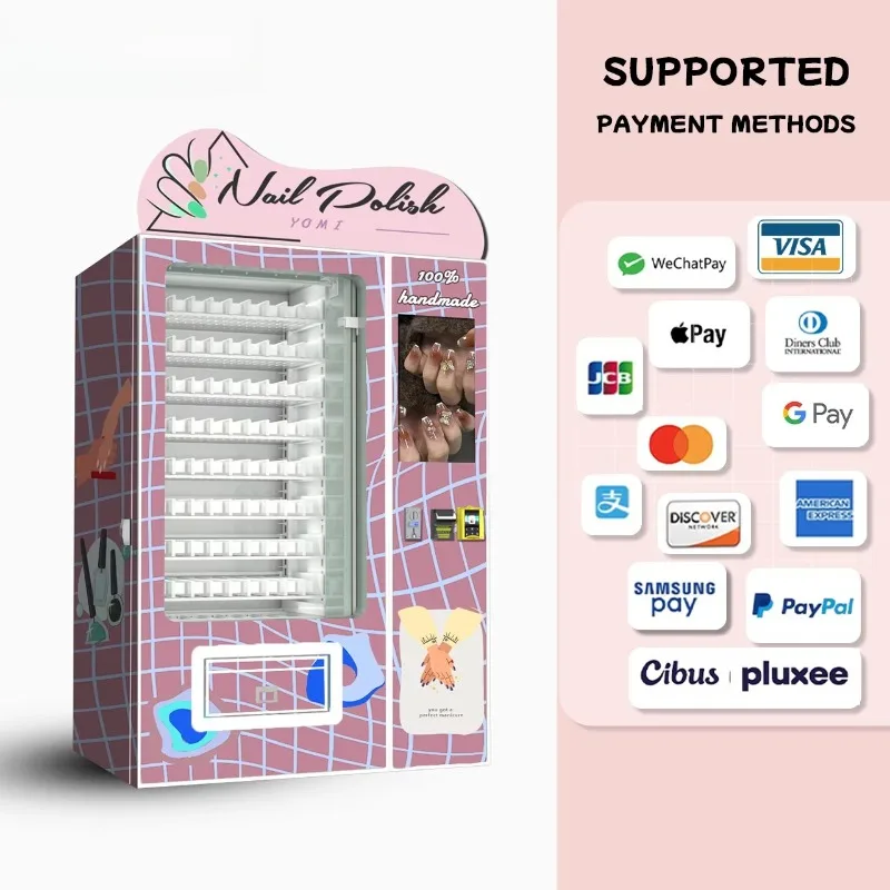 Customized Skin Care and Jewelry Vending Machine OEM ODM with Credit Card Payment Beauty Cosmetics Manicure Dispenser