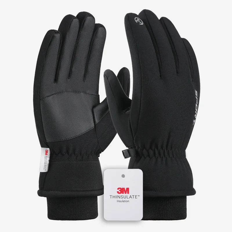 

Thickened Fleece Winter Cycling Skiing Gloves Windproof Waterproof Touchscreen Anti-slip Warm Sports Outdoor Activities Gloves