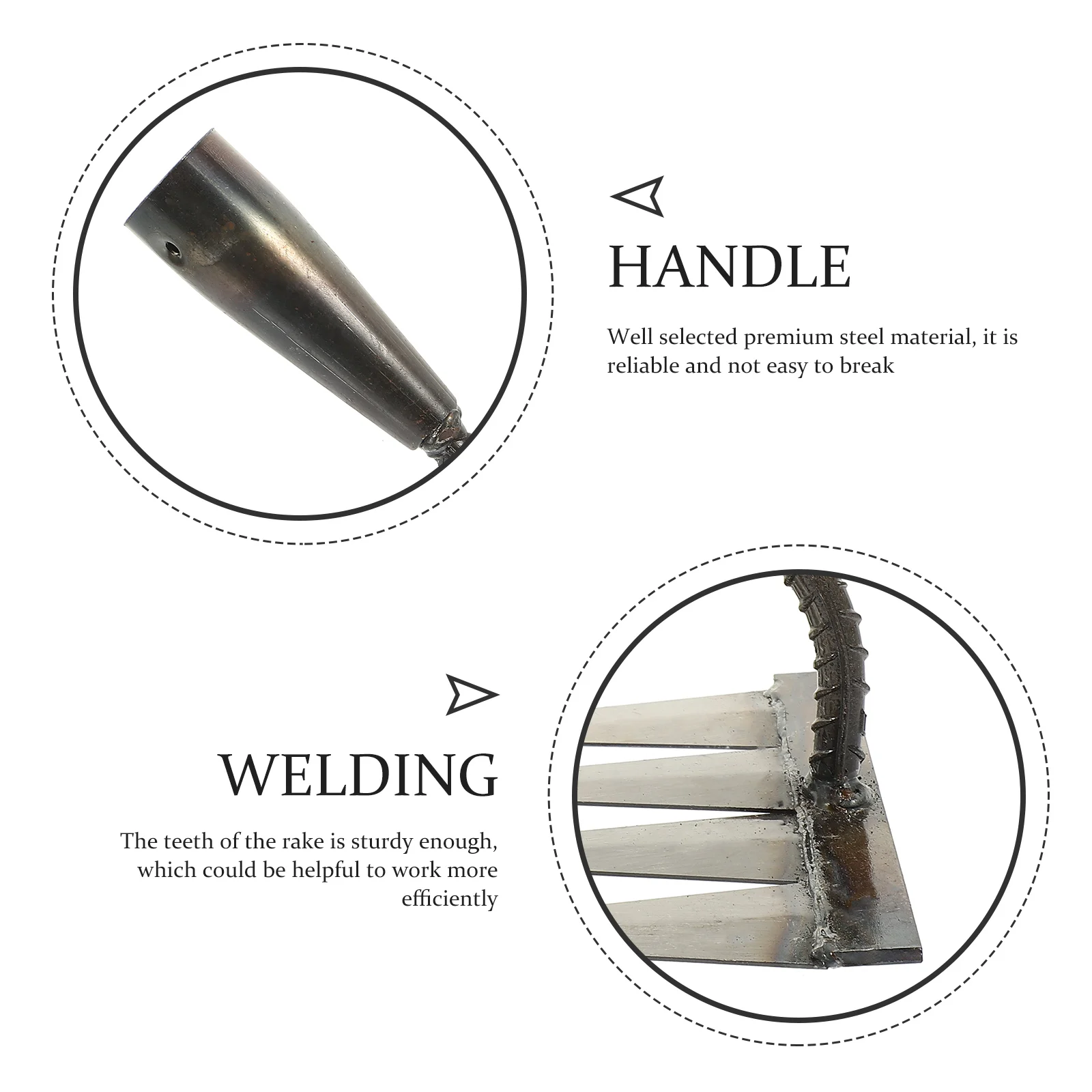 

Грабли для прополки, двойного назначения, маленький для стали, садовый инструмент, выравниватель почвы, средство для удаления травы, прополка