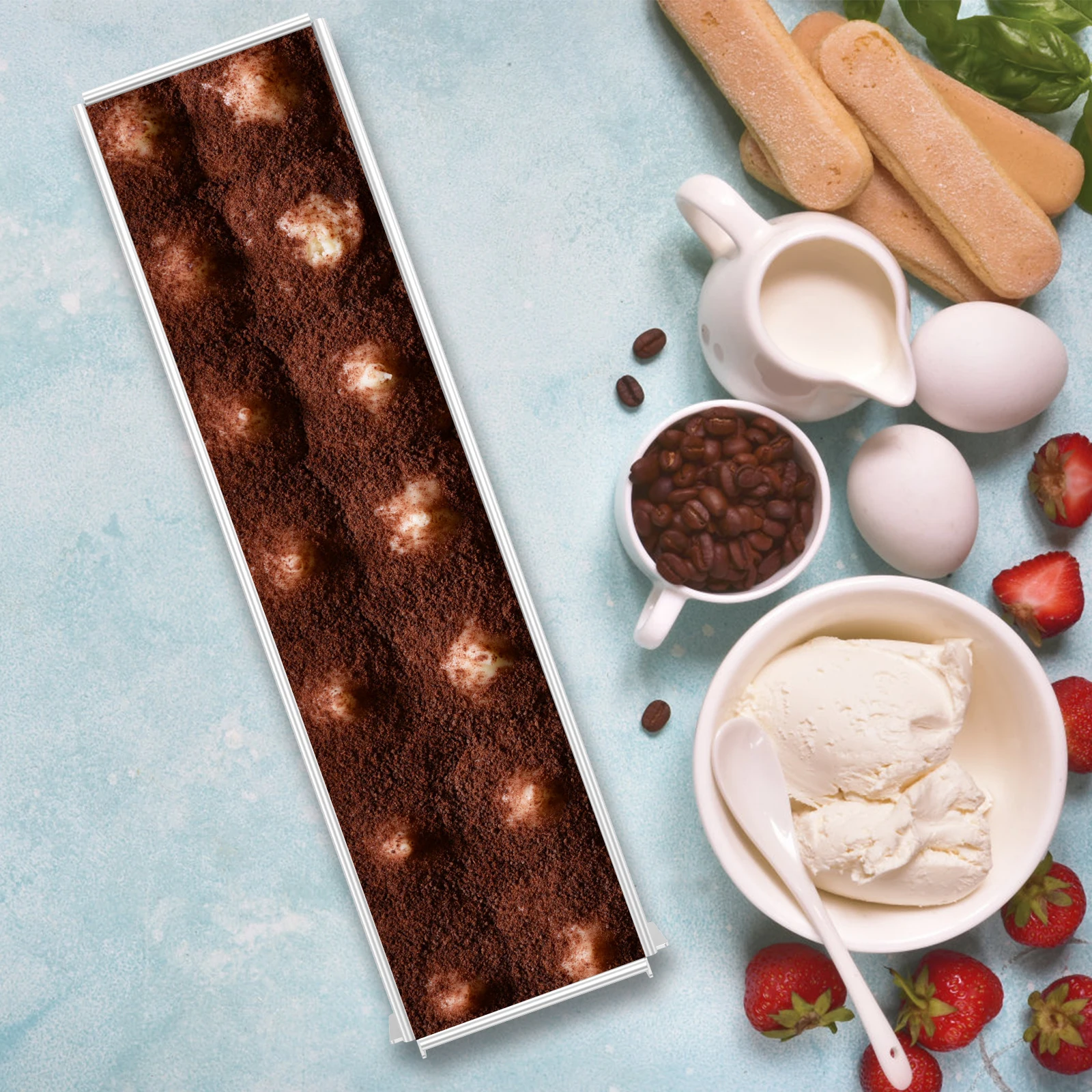 

2Pcs Rectangle Cake Mold Non stick Aluminum Alloy Pan Cake Baking Tray Heat Resistant Cheesecake Dessert Baking Mold for Dessert