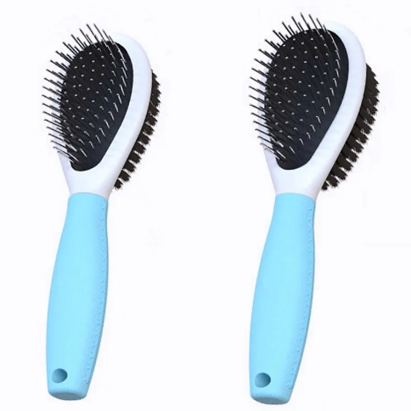 Dog Comb Double-sided Dogs Brush Stainless Steel Comb Dog Grooming Brush No Hurt Teeth Combs for Dogs Hair Cleaning Pet Supplies