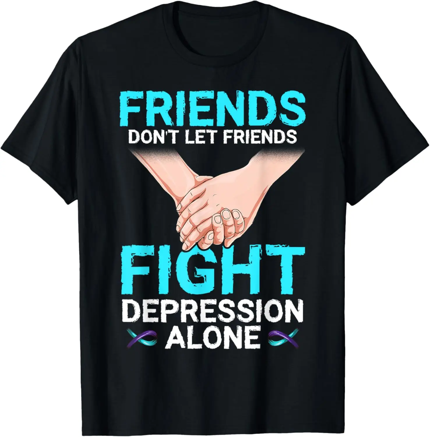 Depression Shirt Men Women Suicide Prevention Awareness Teen T-Shirt