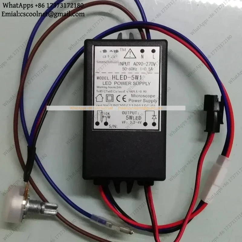 JS02 Microscope Power LED Dimming Driver for HLED-5W HLED-5W1 HLED-5WS YX-2-5V-1000mA