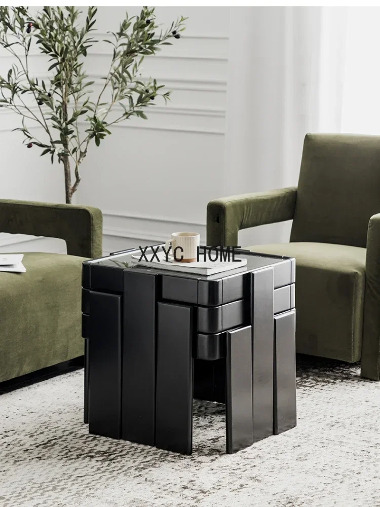 

Light Luxury Living Room Small Coffee Table Combination Nordic Modern Creative Sofa Side Table