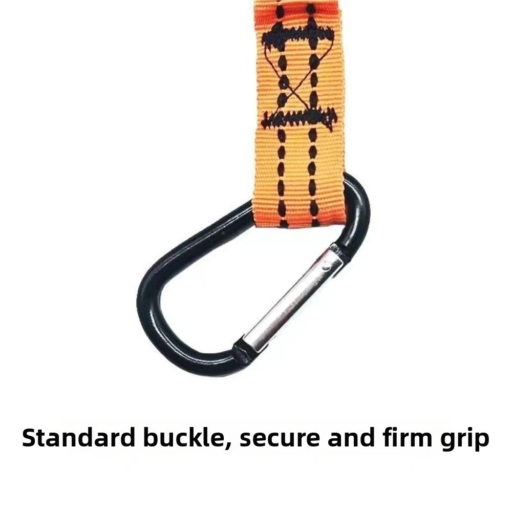With Carabiner Hook Safety Bungee Tether Lanyard 50~80cm 3 Colors Climbing Working Anti-Falling Rope Safety Rope