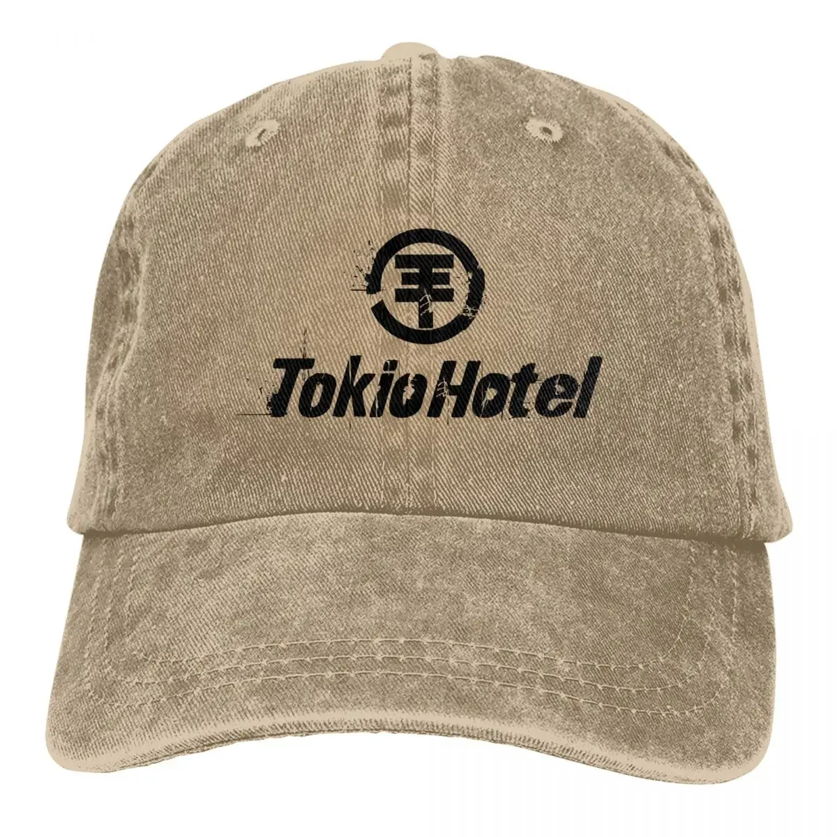 Tokio-Hotel-Logo Baseball Cap Vintage Distressed Sun Cap Unisex Outdoor Activities Adjustable Fit Caps Hat