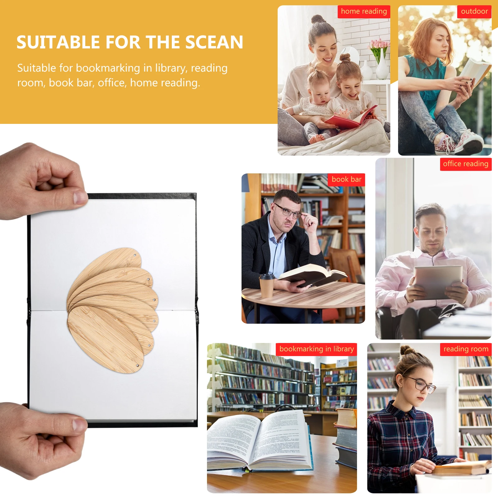 6 قطعة الكتابة على الجدران الخيزران الإشارات المرجعية اليدوية Diy بها بنفسك فارغة المرجعية هدية تخرج طالب القرطاسية على الوجهين 0.2 سنتيمتر سمك