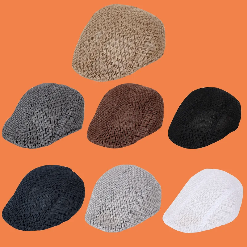 Net Visors Summer Outdoor Sunshade Old Man Hat Mesh Hat Middle and Old Age Hat
