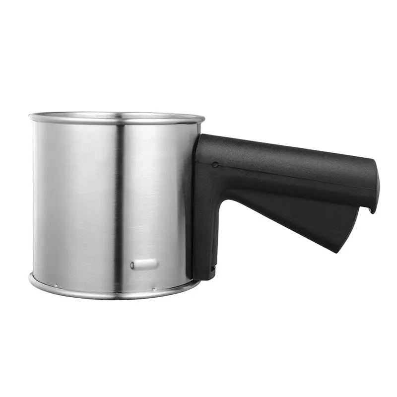 

FYBL-Flour Sifter For Baking Hand Crank Squeeze Sieve, Strainer Sifter Stainless Steel For Baking Powdered Sugar Cakes