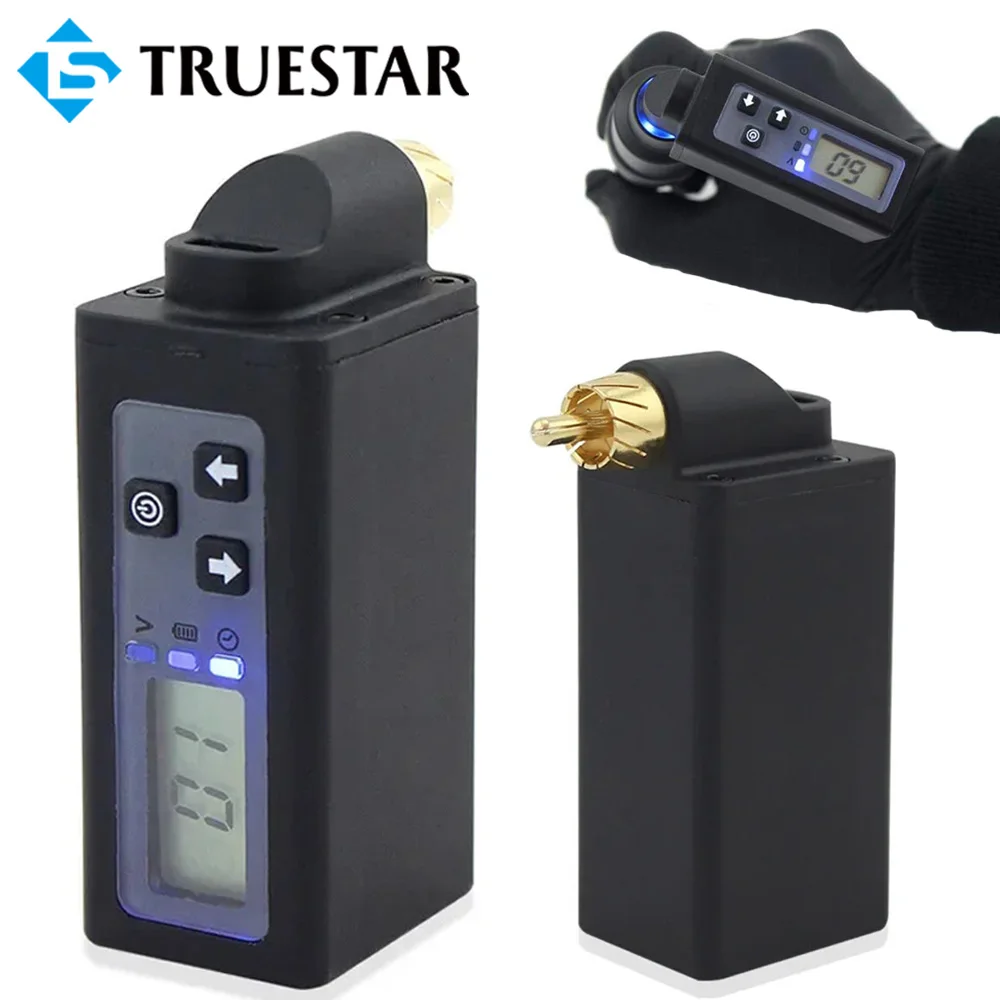 Mini Wireless Tattoo Power Supply Portable Power Source LCD Screen RCA DC Connector for Tattoo Pen Machine Tattoo Power Supplies