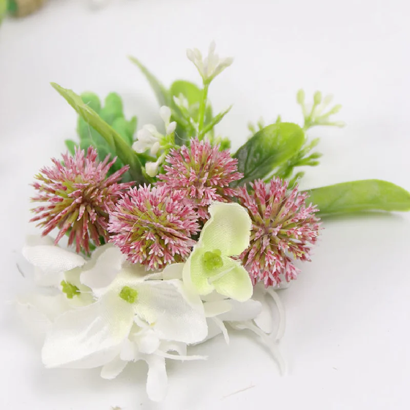 Boutonniere e polso Corsag forniture per matrimoni matrimonio fiore arte simulazione fiore celebrazione aziendale apertura ospiti 208