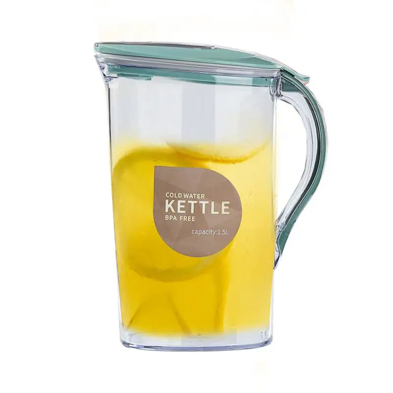 

Beverage Pitcher Juice Dispenser Refrigerator Pitcher Kettle 1.5L Fridge Door Water Pitcher With Lid For Juice Lemonade Beverage