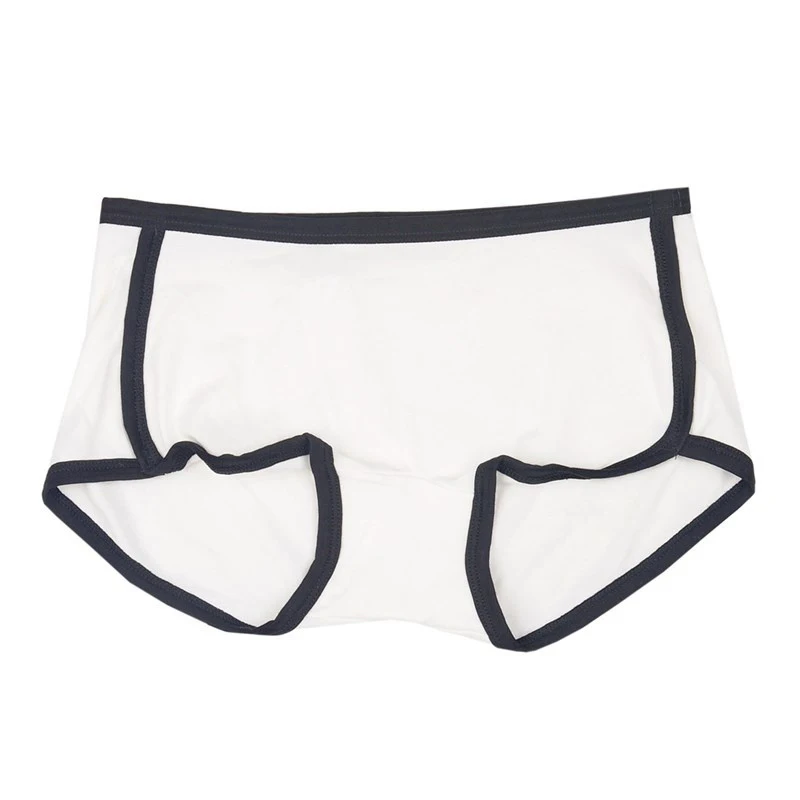 Women Sport Cotton Solid Color Exquisite Soft Cotton Middle Waist Sweet Stretch Boxer Panties