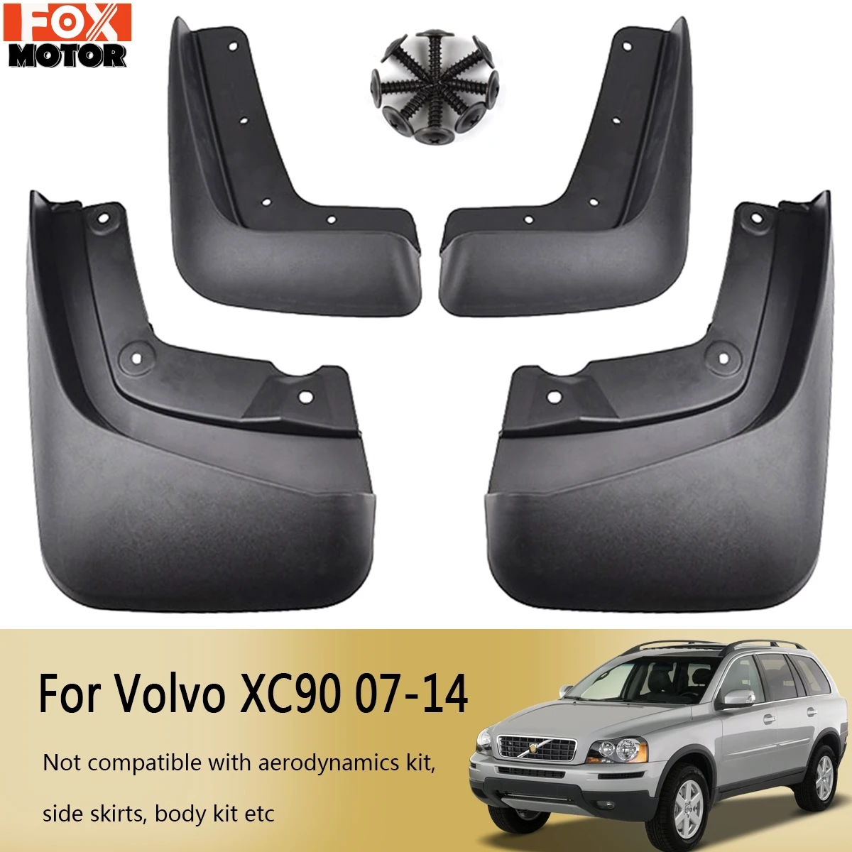 Mud Flaps Mudflaps Splash Guards Flap Mudguards Fender For Volvo XC90 2007 2008 2009 2010 2011 2012 2013 2014 Baffle Muddy