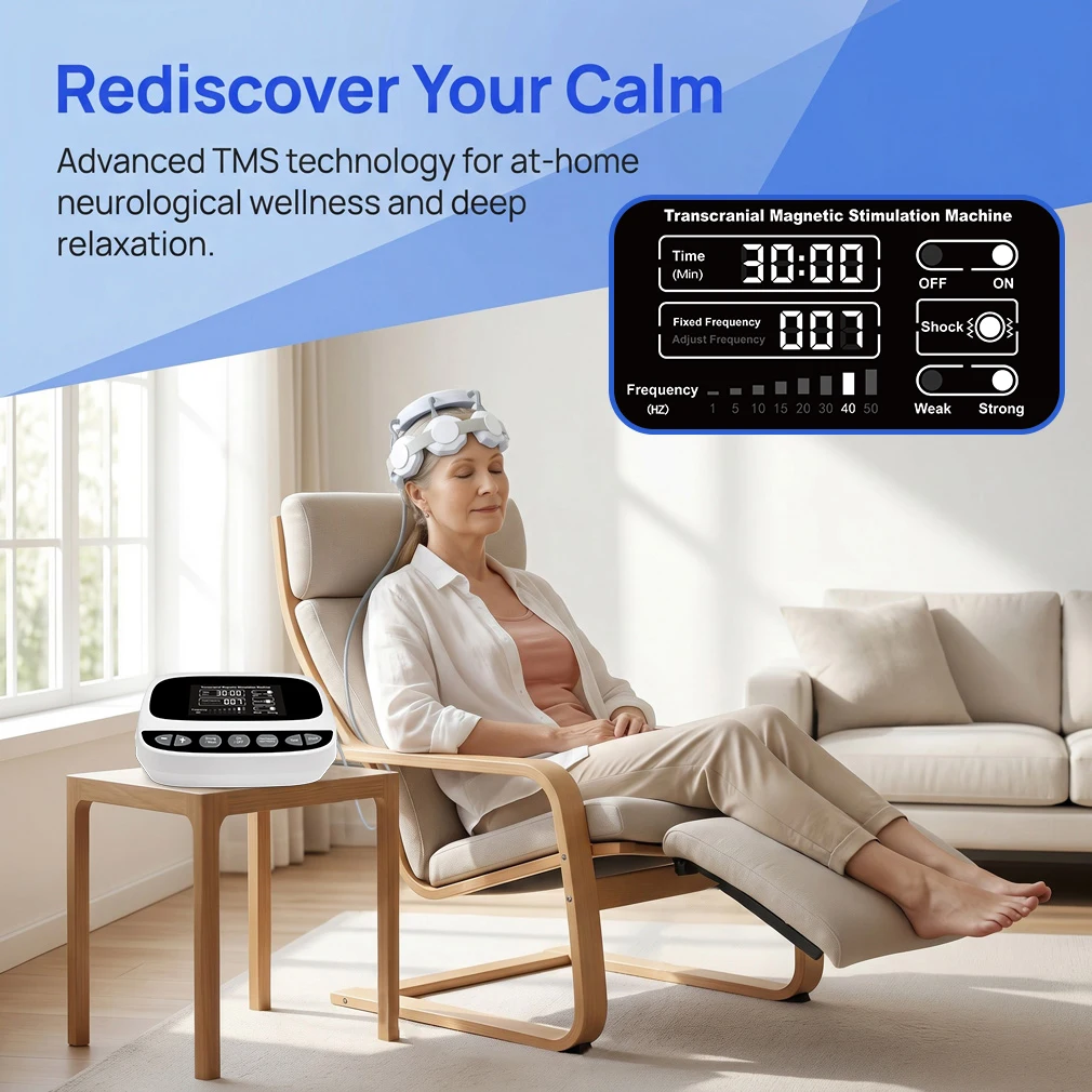 ZJKC Transcranial Magnetic Stimulator rTMS Brain Therapy Machine Modulate Brain Activity Transcranial Stimulation Device