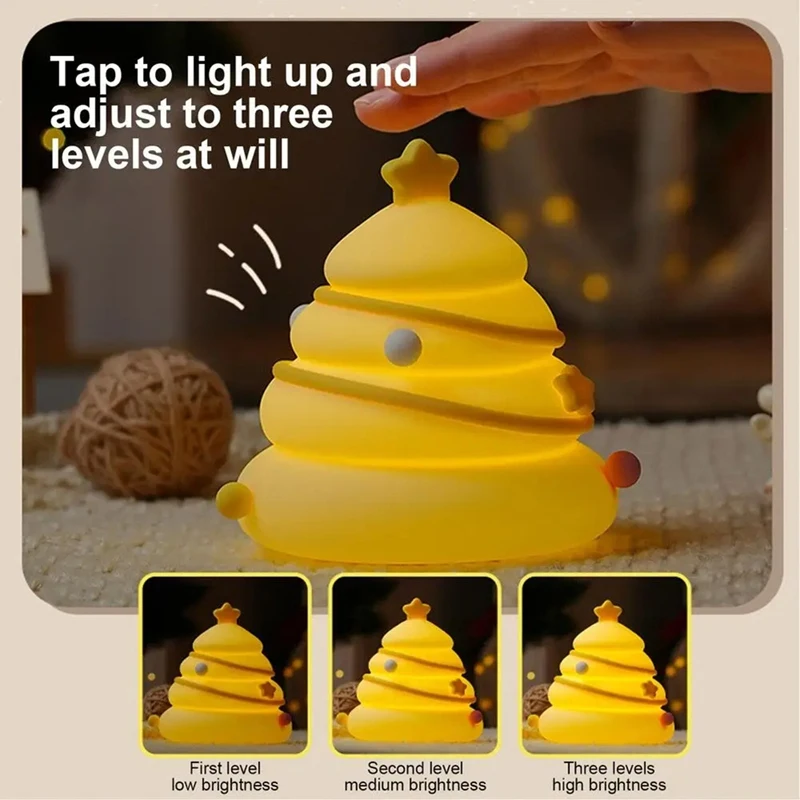 

A96K-Silicone Lamp For Kids Silicone Sleeping Kid's Pat Lamp Battery Kid's Bedside Lamp For Study Room Kid's Room Bedroom