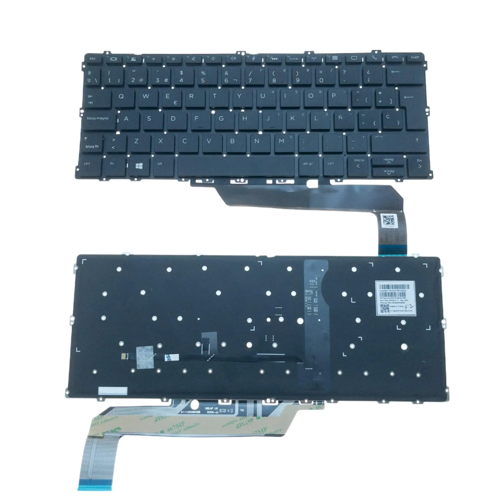 

New/Orig US / Spain Laptop Backlit Keyboard For HP EliteBook x360 1030 G2 G3 Notebook PC Replacement
