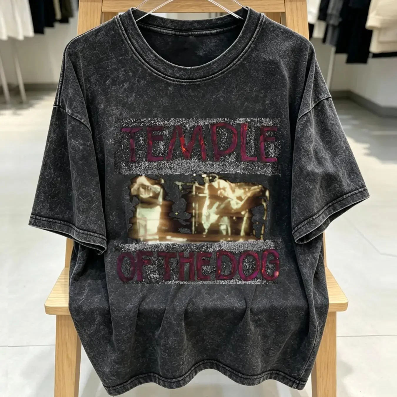washed T Shirt NEW LISTING TEMPLE OF THE DOG SOUNDGARDEN  Black Men S to 5XL MD1302 vintage Washed graphic Soft streetwear